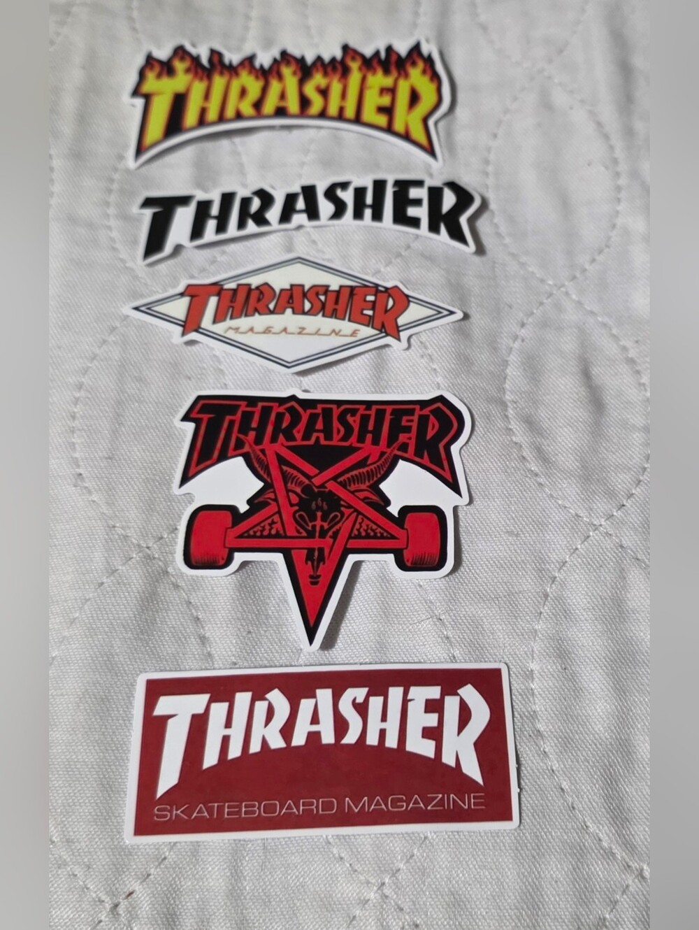 Thrasher Red and Black Pentagram Skate Sticker